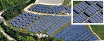 Luftbild des Solarparks Hechinger Deponie